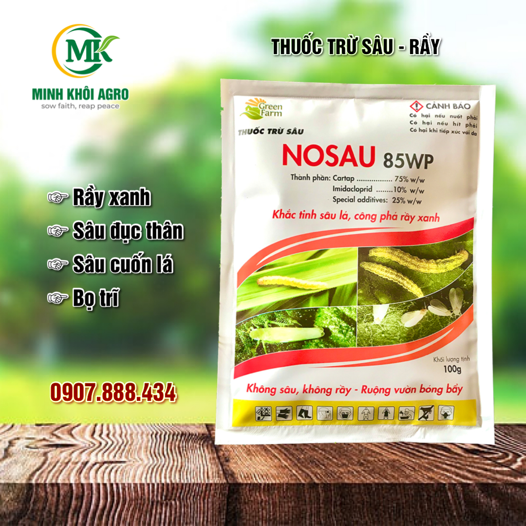 Thuốc trừ sâu rầy Nosau 85WP - Gói 100g