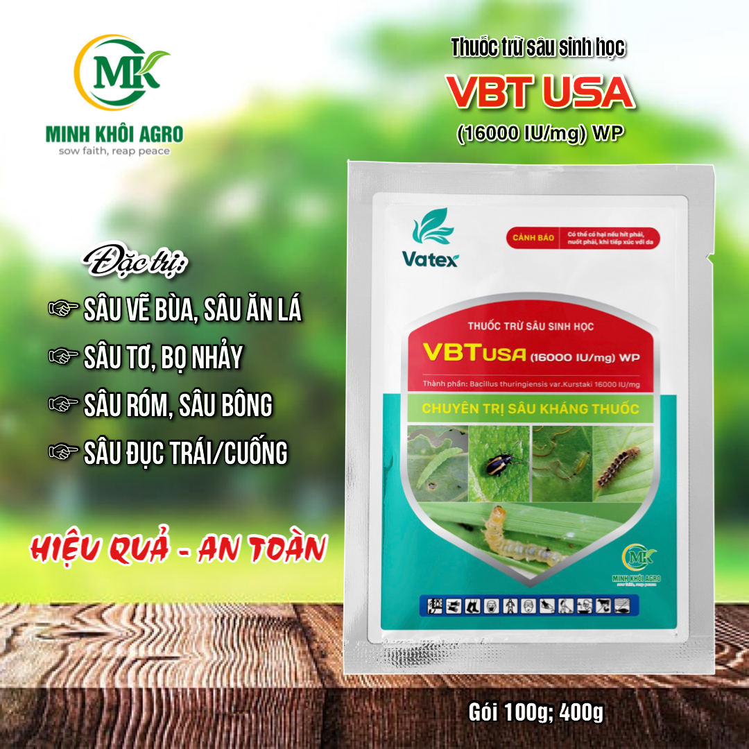 Thuốc trừ sâu sinh học VBT USA - Gói 400g